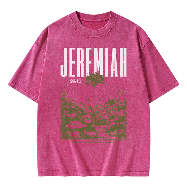 For I Know The Plans Christian Washed T-Shirt