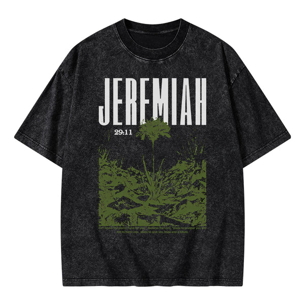 For I Know The Plans Christian Washed T-Shirt