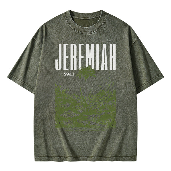 For I Know The Plans Christian Washed T-Shirt