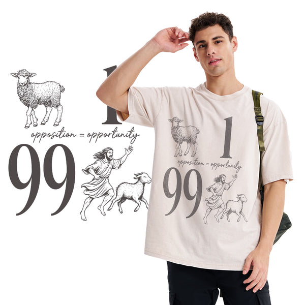 Opposition And Opportunity Christian Washed T-Shirt