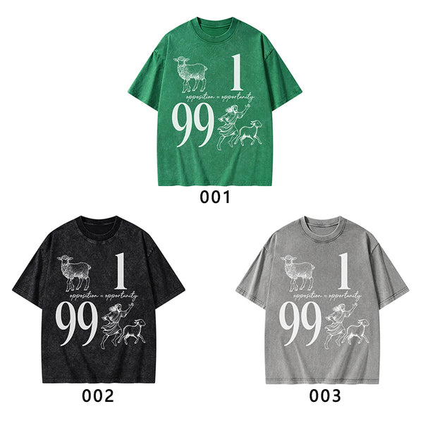 Opposition And Opportunity Christian Washed T-Shirt