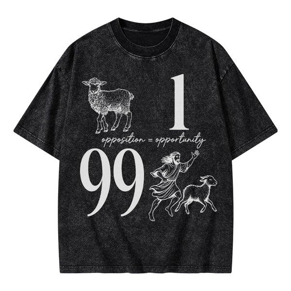 Opposition And Opportunity Christian Washed T-Shirt