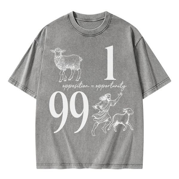 Opposition And Opportunity Christian Washed T-Shirt