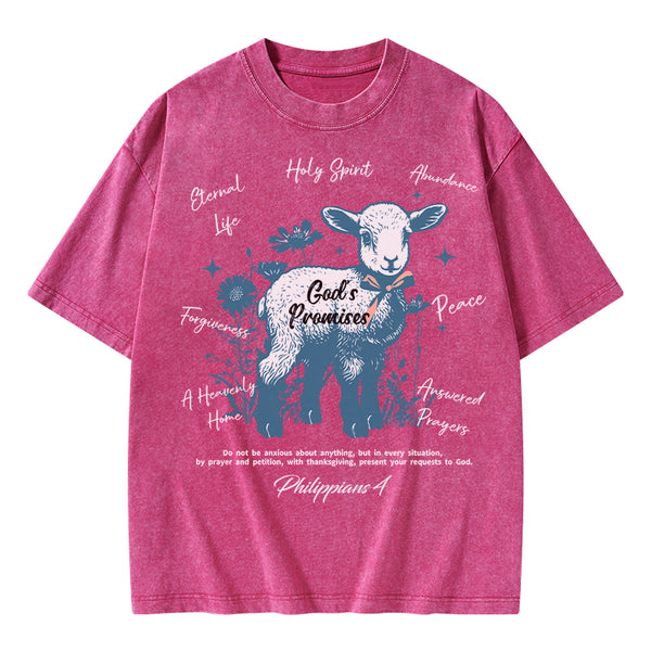 God's Promises Christian Washed T-Shirt