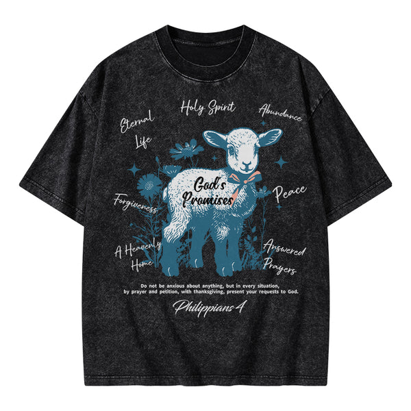 God's Promises Christian Washed T-Shirt