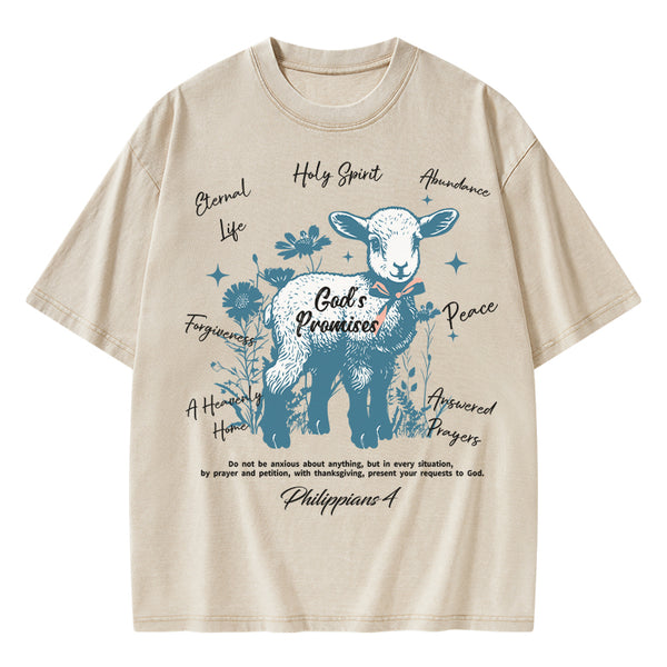 God's Promises Christian Washed T-Shirt