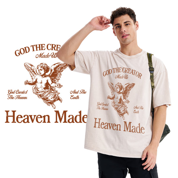 God The Creator Made Us Christian Washed T-Shirt