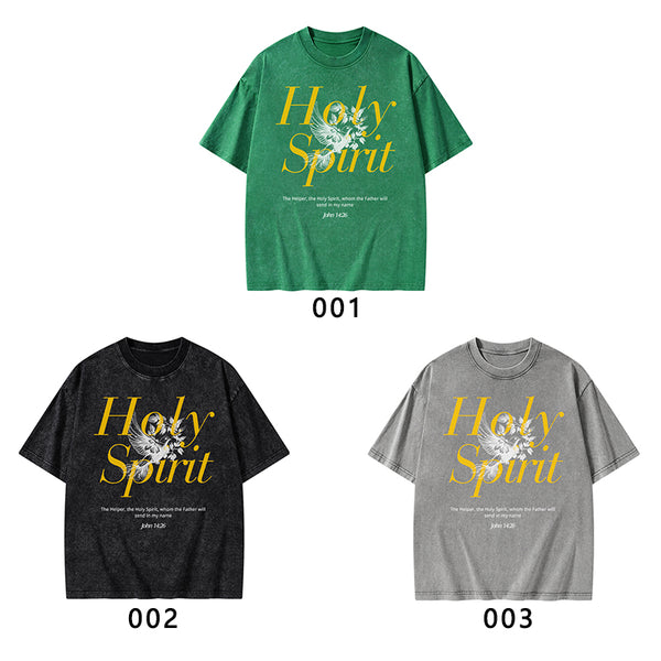 Holy Spirit Christian Washed T-Shirt