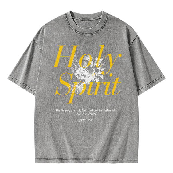 Holy Spirit Christian Washed T-Shirt