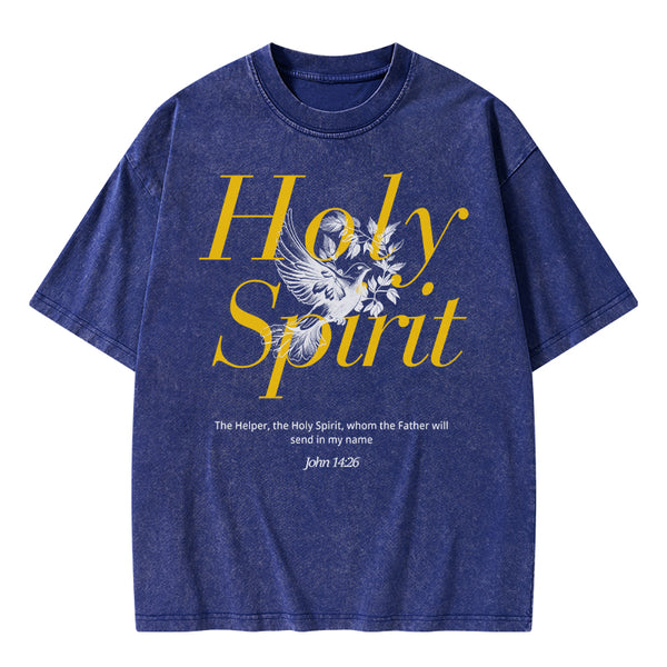 Holy Spirit Christian Washed T-Shirt