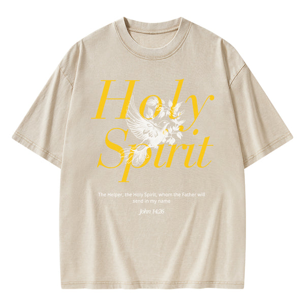 Holy Spirit Christian Washed T-Shirt
