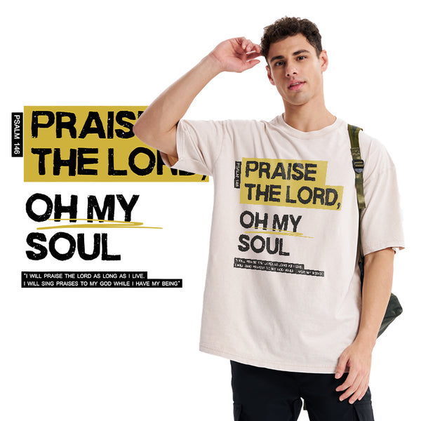 Praise The Lord Christian Washed T-Shirt