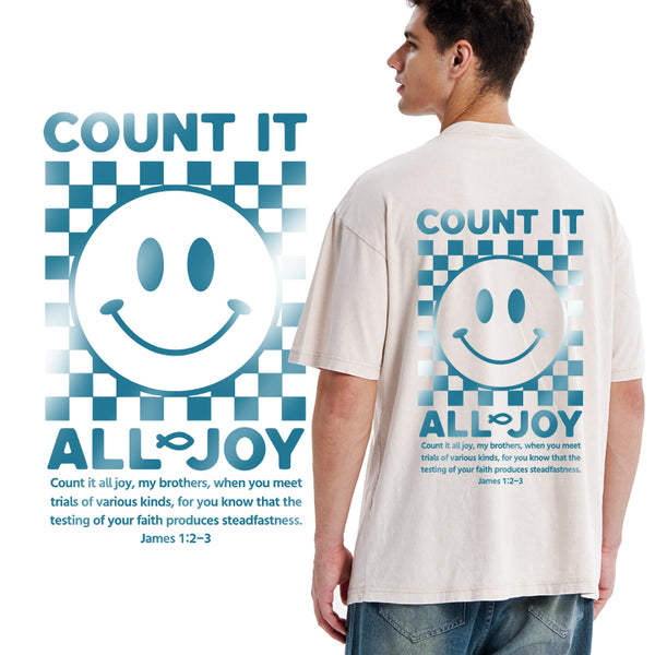 Count It All Joy Christian Washed T-Shirt