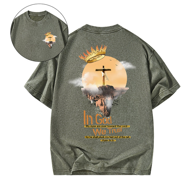 In God We Trust Christian Washed T-Shirt