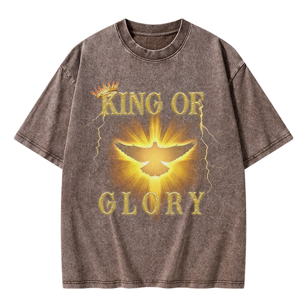 King Of Glory Christian Washed T-Shirt
