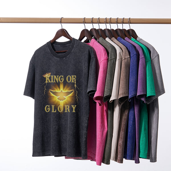 King Of Glory Christian Washed T-Shirt