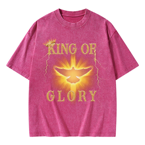 King Of Glory Christian Washed T-Shirt