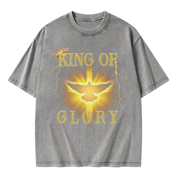 King Of Glory Christian Washed T-Shirt