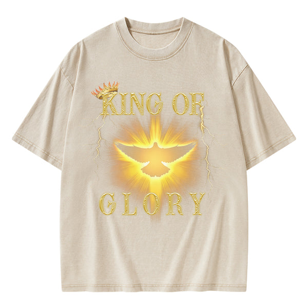 King Of Glory Christian Washed T-Shirt