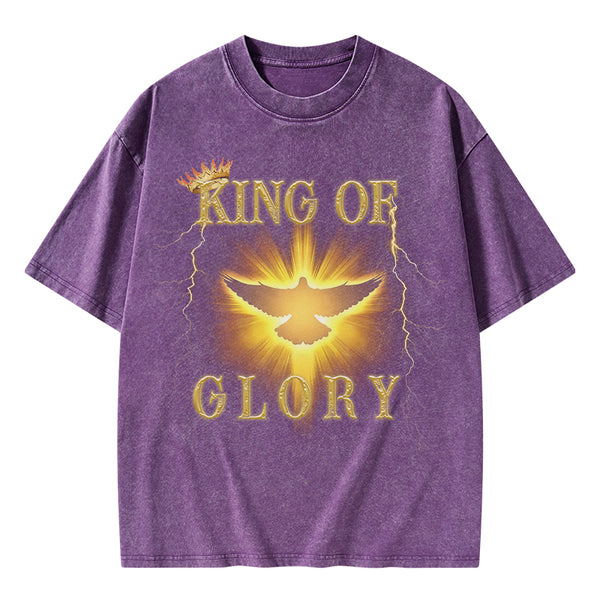 King Of Glory Christian Washed T-Shirt