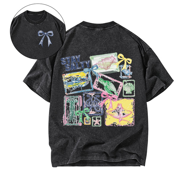 Stay Salty Christian Washed T-Shirt