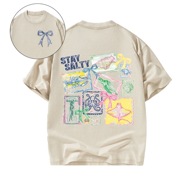 Stay Salty Christian Washed T-Shirt