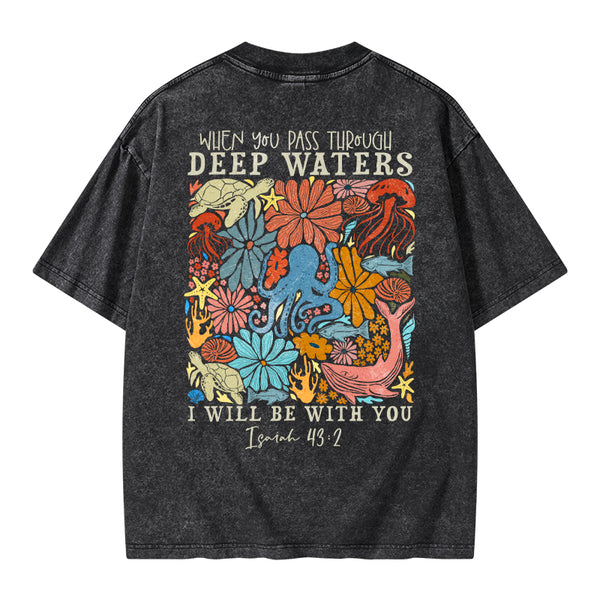 GC-WTS2343 Deep Waters Christian Washed T-Shirt