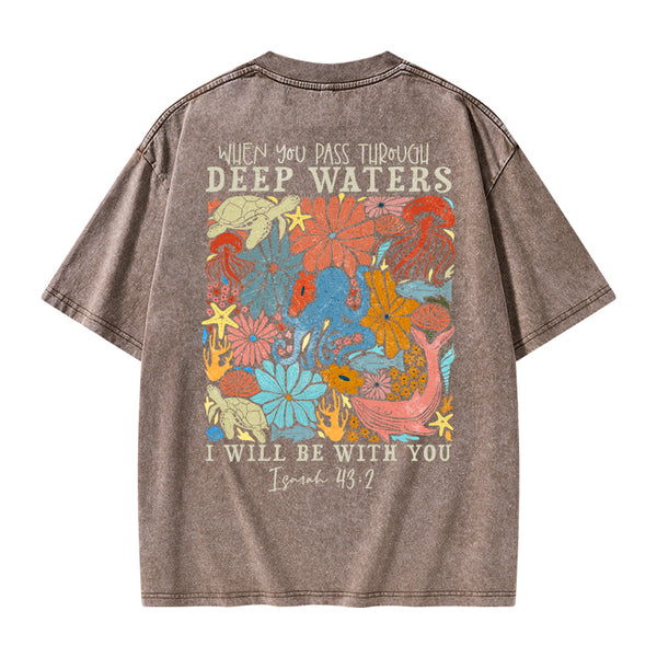 GC-WTS2343 Deep Waters Christian Washed T-Shirt