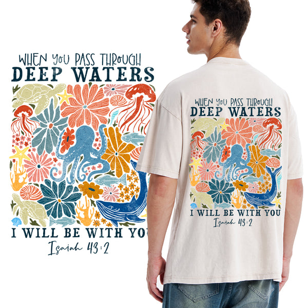 GC-WTS2343 Deep Waters Christian Washed T-Shirt