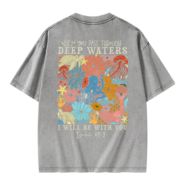 GC-WTS2343 Deep Waters Christian Washed T-Shirt
