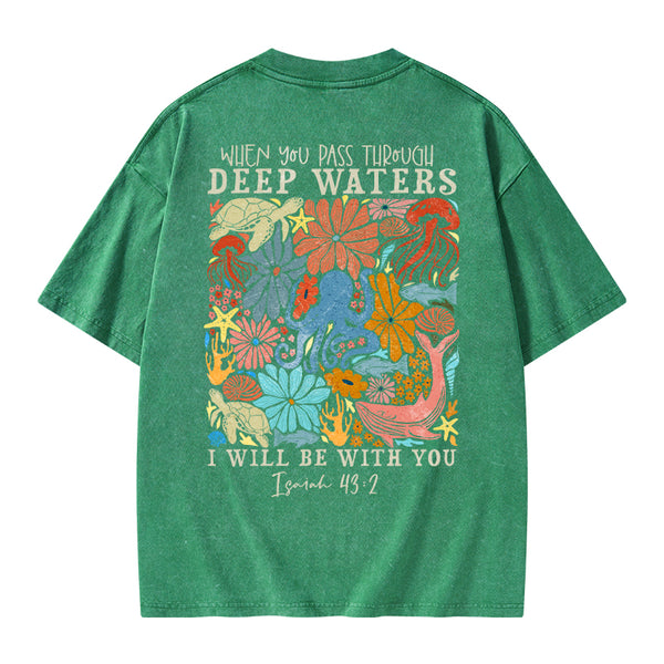 GC-WTS2343 Deep Waters Christian Washed T-Shirt