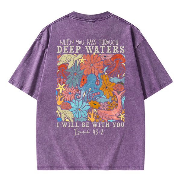 GC-WTS2343 Deep Waters Christian Washed T-Shirt