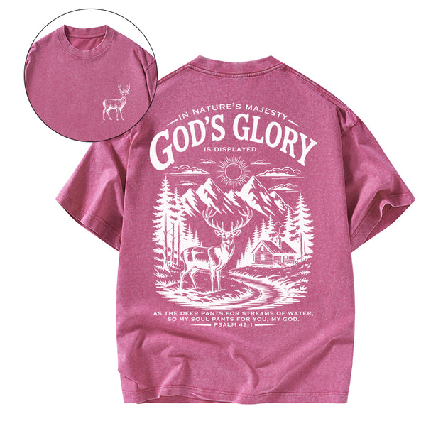 GC-WTS2344 God's Glory Christian Washed T-Shirt