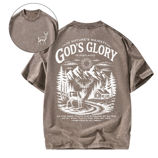 GC-WTS2344 God's Glory Christian Washed T-Shirt