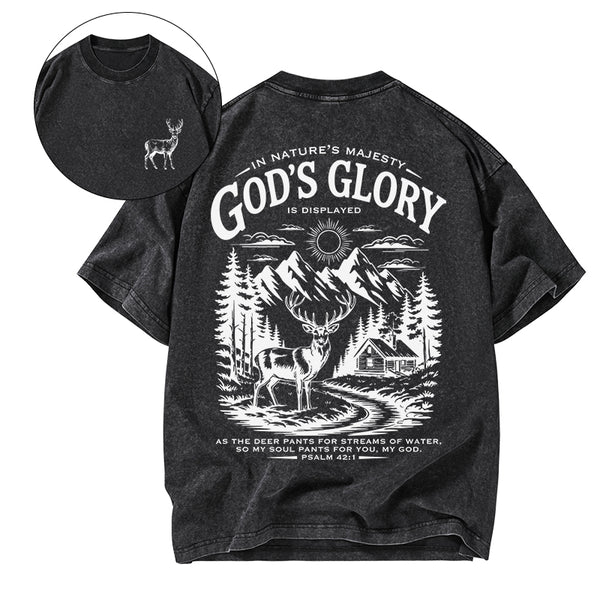 GC-WTS2344 God's Glory Christian Washed T-Shirt