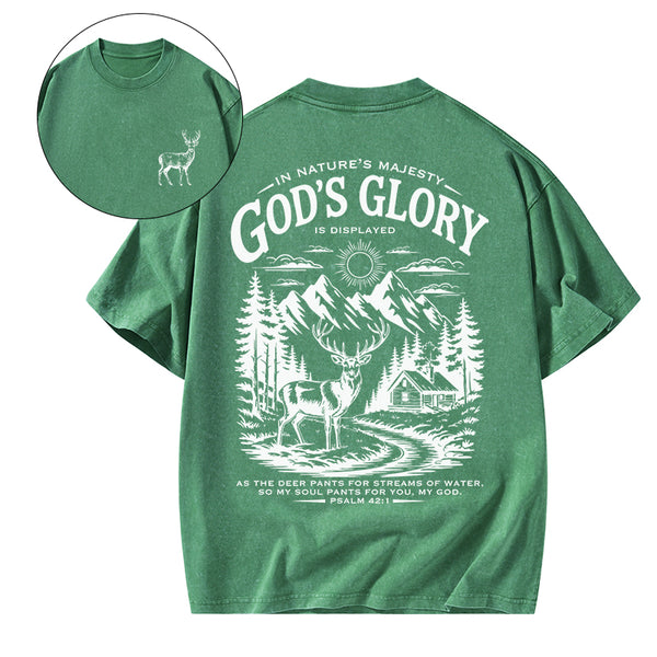 GC-WTS2344 God's Glory Christian Washed T-Shirt
