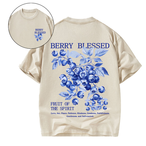 GC-WTS2356 Fruit Of The Spirit Christian Washed T-Shirt