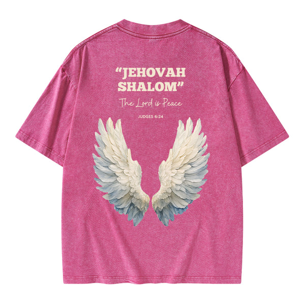 The Lord Is Peace Christian Washed T-Shirt