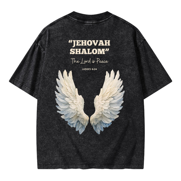The Lord Is Peace Christian Washed T-Shirt