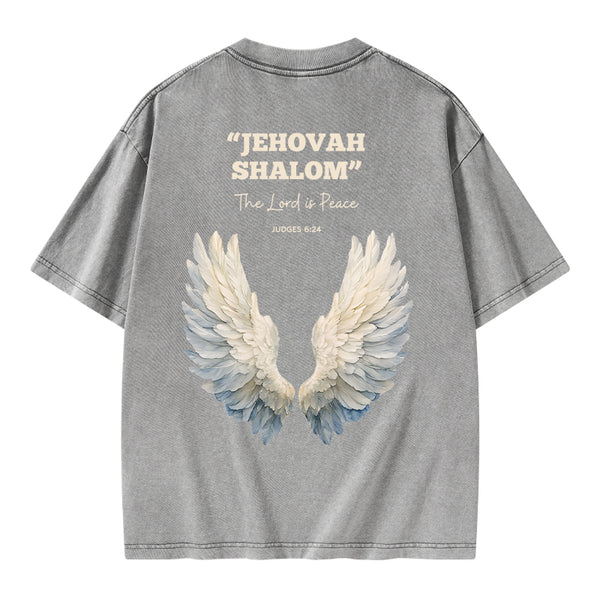 The Lord Is Peace Christian Washed T-Shirt