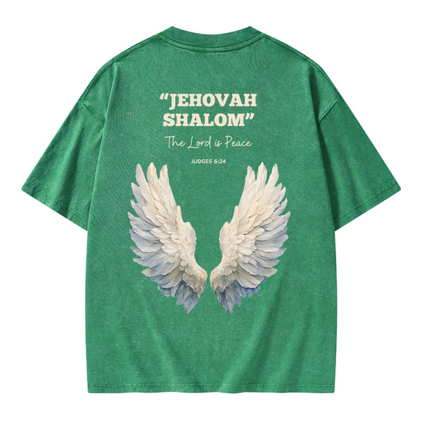 The Lord Is Peace Christian Washed T-Shirt