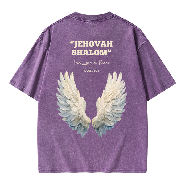 The Lord Is Peace Christian Washed T-Shirt