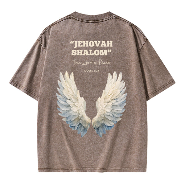 The Lord Is Peace Christian Washed T-Shirt