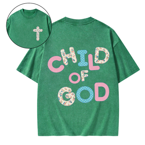 Child Of God Christian Washed T-Shirt