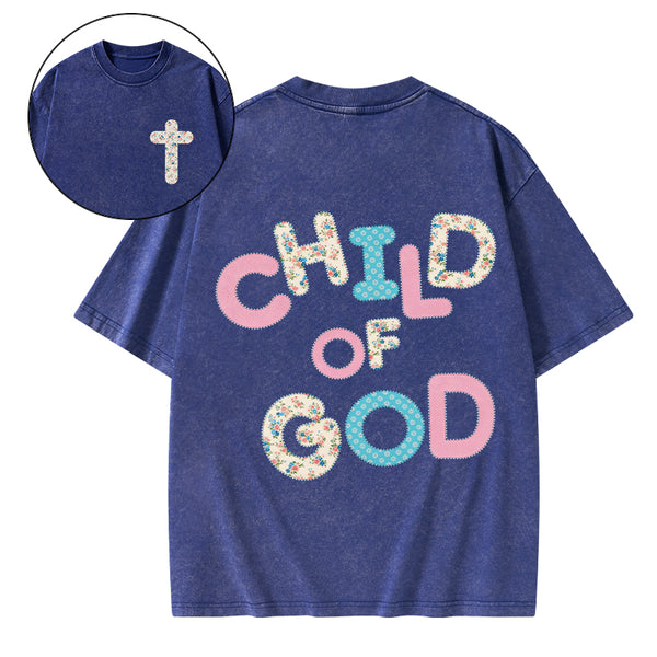 Child Of God Christian Washed T-Shirt