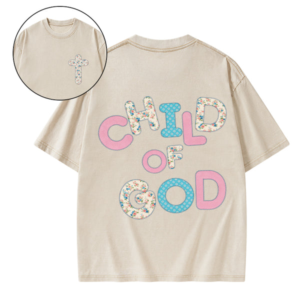 Child Of God Christian Washed T-Shirt