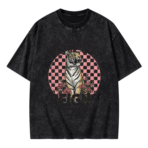 Fear Cannot  Dwell Where God Reigns Christian Washed T-Shirt