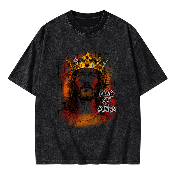 King Of Kings Christian Washed T-Shirt