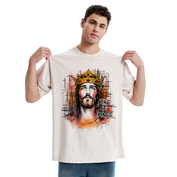 King Of Kings Christian Washed T-Shirt