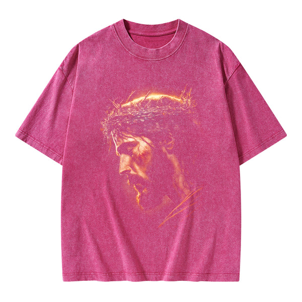 Jesus Light Of The World Christian Washed T-Shirt